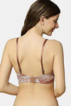 Triumph Padded Non Wired Medium Coverage T-Shirt Bra - Brown Dark Combination — thumbnail 2